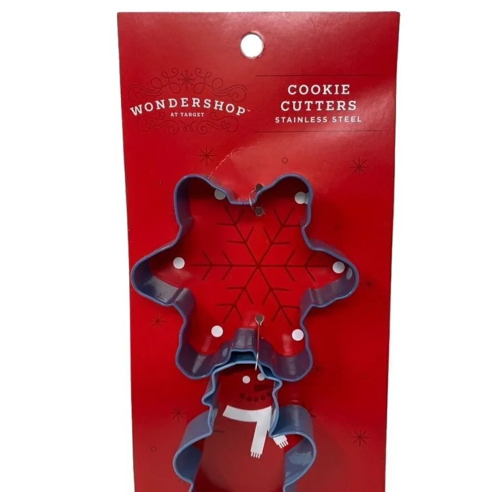 Target Wondershop Holiday Cookie Cutters Snowflake Snowman Mitten